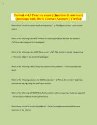 Computer Hardware Troubleshooting: Practice Exam Q&A