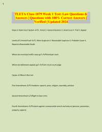 Law Exam Q&A: Criminal Law and Constitutional Rights