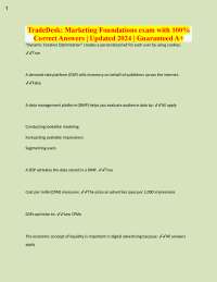 Marketing Foundations: Digital Advertising Exam Questions and Answers