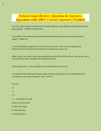 TestOut Exam Review: Motherboard and Power Supply Q&A