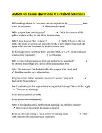 AMMO-45 Exam: Questions & Detailed Solutions