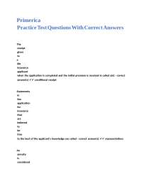 Life Insurance and Annuities Practice Test with Correct Answers