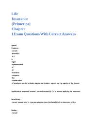 Life Insurance Essentials: Key Concepts and Definitions