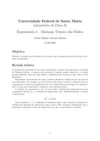 Relatorio fisica 2 dilatação