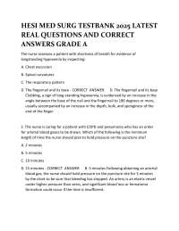 Medical-Surg Nursing: Respiratory Q&A