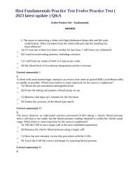 Nursing Fundamentals Practice Questions