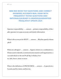 88M RED BOOK TEST QUESTIONS AND CORRECT  ANSWERS| ACCURATE REAL EXAM WITH  FREQUENTLY TEST