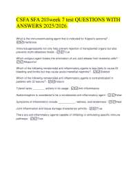 Pharmacology Test Questions and Answers: Immunostimulants and Anti-inflammatory Drugs