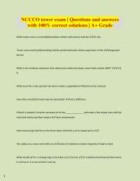 Tower Crane Operation Exam: Questions and Answers