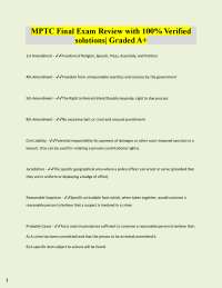 Constitutional Rights and Legal Procedures Review