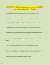 NCCCO Test Questions and answers with 100%  correct solutions | A+ Grade Boom damage ✔✔Whe