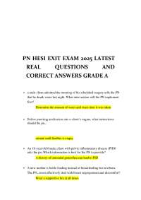 Practical Nursing Exam Review: Questions and Answers for Nursing Students