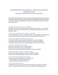 Double-Entry Accounting Q&A Guide: IFRS & GAAP