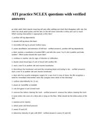 NCLEX Practice Questions and Answers for Nursing Students