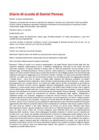 Libro Diario di scuola di Daniel Pennac