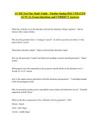 Aircraft Electrical Systems: Alternators, Generators, and Voltage Regulators