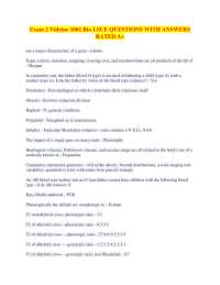 Genetics and Molecular Biology Exam Questions with Answers