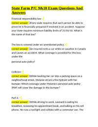 State Farm P/C Exam Prep: Property & Casualty Insurance Q&A
