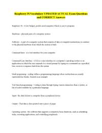 Raspberry Pi Vocabulary: Key Terms and Definitions