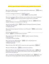WS-NOC: Optical NW Models QUESTIONS AND ANSWERS 100%ACCURATE.