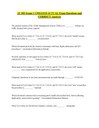 Air Traffic Control (ATC) Exam Questions and Answers