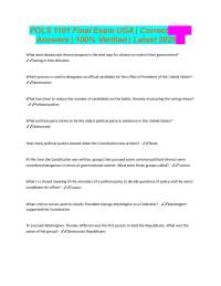 POLS 1101 Final Exam Q&A: Political Parties, Elections, and Media