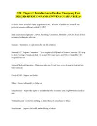 Outdoor Emergency Care: Key Concepts and Legal Aspects