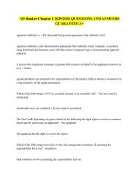 Insurance Principles: AD Banker Chapter 1 Q&A (2025/2026)