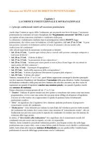 Riassunto Manuale di "Diritto Penitenziario"