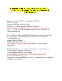 CBSPD FINAL EXAM 2023-2024 LATEST  QUESTIONS AND CORRECT ANSWERS  GRADED A+
