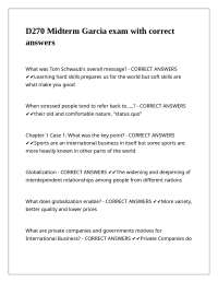 International Business Midterm Exam: Questions and Answers