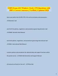 USPS Exam 421: Window Clerk Practice Questions (2024)
