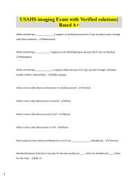 Medical Imaging Techniques: A Comprehensive Exam Review