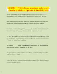 Wine Industry Exam Q&A: Viticulture and Oenology