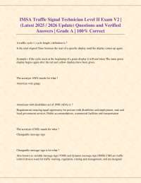 IMSA Traffic Signal Technician Level II Exam V2 | (Latest 2025 / 2026 Update)