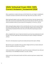 USAV Volleyball Exam Q&A: Master Scoring Rules 2024