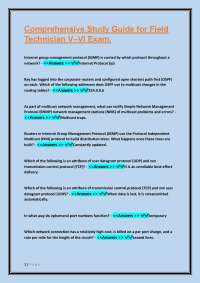 Comprehensive Study Guide for Field Technician V–VI Exam.