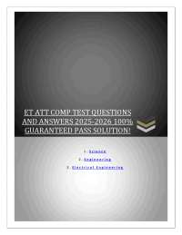 ET ATT COMP TEST QUESTIONS  AND ANSWERS 2025-2026 100%   GUARANTEED PASS SOLUTION!