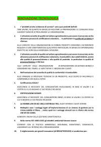 PANIERE AGGIORNATO 2025: "INNOVAZIONE TECNOLOGICA E SISTEMI DI GESTIONE DELLA QUALITA'"