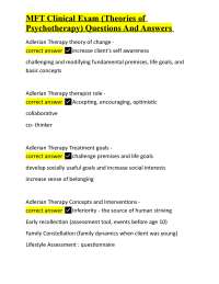 MFT Clinical Exam (Theories of Psychotherapy) Questions And Answers.pdf
