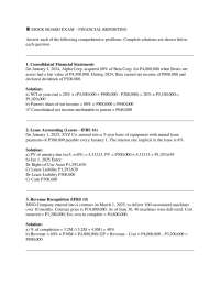 Financial accounting and reporting exam