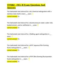 TFM02 - FEL B Exam Questions And Answers