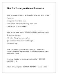 First Aid Essentials: Key Questions and Correct Answers