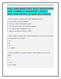 GED Practice Test 2025-2026: Questions and Answers for Exam Prep