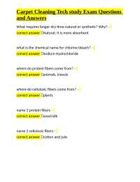 Carpet Cleaning Technician Exam Prep: Questions and Answers