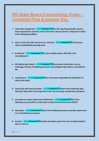 MN State Board Cosmetology Exam Prep: Questions and Answers