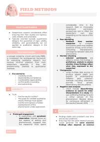 Field Methods in Psychology - Trustworthiness