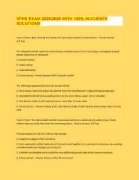 NFHS EXAM 2025/2026 WITH 100% ACCURATE SOLUTIONS