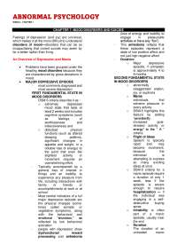 Abnormal Psychology Chapter 7