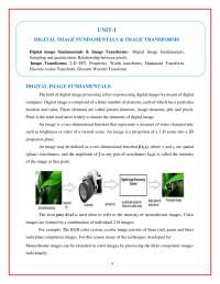 Digital Image Processing Fundamentals and Applications